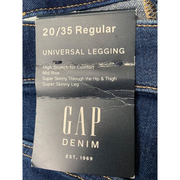 New Gap Womens Universal Legging Jeans 20 plus Super Stretch Skinny Crop 10005 - Picture 3 of 8